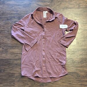 Sadie and Sage Mauve Button-Up Shirt